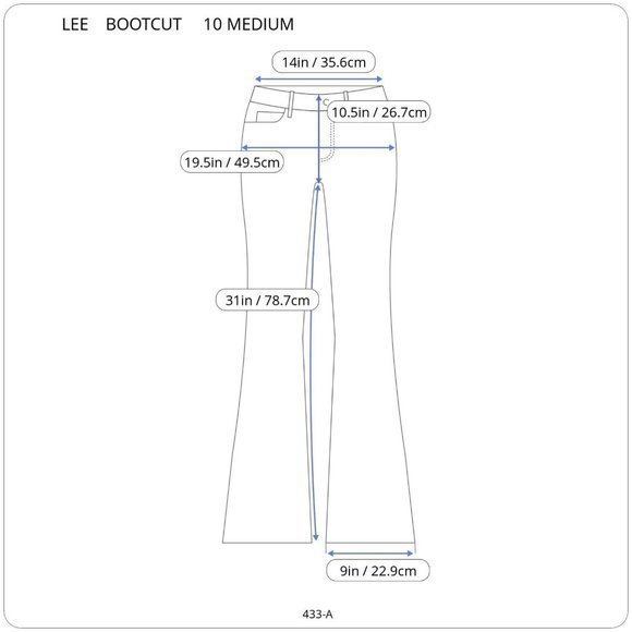 Lee Natural Bootcut Jeans Just Below The Waist Stretch 10 Medium 28 X 31 - Picture 3 of 10